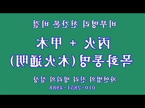甲木 丙火